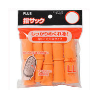 プラス　オレンジ指サック　KM-304K　LL　35936　1セット（50個：10個入×5パック）