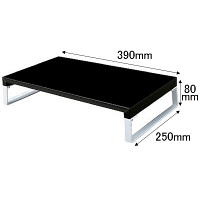 リヒトラブ(LIHIT LAB.) 机上台 幅390mm 黒（ブラック） A7330-24 3台