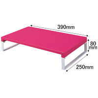 リヒトラブ 机上台 幅390mm 赤 A7330-3　3台