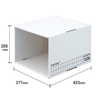 収納ボックス　フェローズ　ファイルキューブ　1626　A4用　白　9枚
