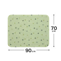 サンコー ポータブルトイレ マット 介護 介助 大判 ずれない 汚れ防止 70×90cm 1枚 ベージュ 吸着 KC-29