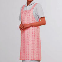 フォーク ワコールHIコレクション エプロン（アーガイル柄） ピンク LL HI500-3