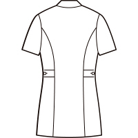 AITOZ（アイトス） ナースジャケット（パイピング） 女性用 半袖 サックスブルー S 861338-007　【終売品】　白衣