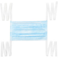 ファーストレイト　OPひもマスク　ひもタイプ 3層式　ブルー　FR-195　1箱（50枚入）