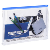 リヒトラブ(LIHIT LAB.) クリヤーケース マチ付 A4 藍 F-74SMアイ 1セット（5枚）