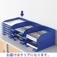 ライツ　レタートレー　スリム　クリア　A4タテ　5個　5237-00-03