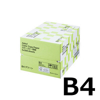アスクル　カラーペーパー　B4　グリーン　1箱（500枚×5冊入）  オリジナル