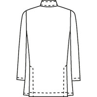 ナガイレーベン 男子横掛8分袖 （医務衣 ケーシージャケット） 医療白衣 ホワイト S KES-5165