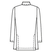 ナガイレーベン 男子横掛8分袖 （医務衣 ケーシージャケット） 医療白衣 ホワイト L KES-5165