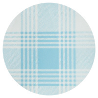 リブドゥコーポレーション ヴェール 食事用 介護用 エプロン チェック柄ブルー 92094 1枚