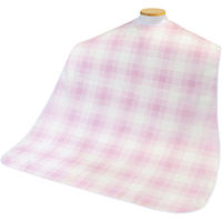 リブドゥコーポレーション ヴェール 食事用 介護用 エプロン チェック柄ピンク 92093 1枚
