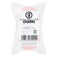 【ロールふせん】gノート　リフィル25　ピンク　1セット（24巻）