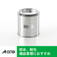 エーワン（A-one）屋外でも使えるラベルシール 備品ラベル つや消しフィルム レーザー 耐水 A4 シルバー 65面  5シート  31059