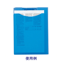 リヒトラブ　クリップファイル　青　F5035-8　１袋（３冊入）　（直送品）