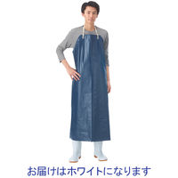 【防水エプロン】 川西工業 ビニール防水エプロン 綿紐タイプ #4030 ホワイト M 1枚