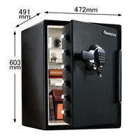 【設置込】セントリー ビッグボルト テンキー式耐火・耐水金庫 1時間耐火 56.6L ブラック 幅472×奥行491×高さ603mm 1台（取寄品）