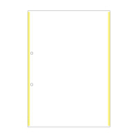 ヒサゴ A4ノーカーボンイエローライン2穴 BPC2201 1パック(100枚入)（取寄品）