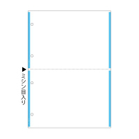 ヒサゴ A4ノーカーボンブルーライン2面4穴 BPC2205 1パック(100枚入)（取寄品）