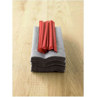 カラー紙袋入り 曲がるストロー レッド 1袋（300本入）