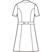 AITOZ（アイトス） パフスリーブワンピース（ナースワンピース） 半袖 ホワイト L 861337-001　白衣