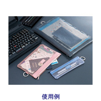 リヒトラブ　メッシュケース　B6　青紫　F-244バ　１袋（２枚入)　（直送品）