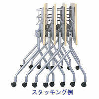 トーカイスクリーン　フォールディングデスク3人用　幅1800ｍｍ　幕付　ホワイト　1台　（取寄品）