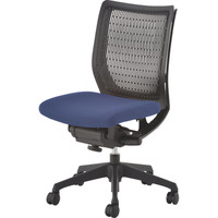 CWJ4ZA FEA4 |オカムラ ヴィスコンテ オフィスチェア コンパクト ローバック 肘無し ブルー 1脚（直送品）