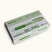 トンボ鉛筆 4色ボールペンリポーター4 透明軸 BC-FRC20 1箱（10本入）