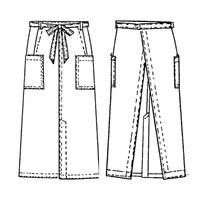 【サロン/ソムリエエプロン】 KAZEN ソムリエエプロン 黒 AP493-5 ブラック フリー 1枚