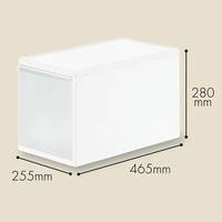 Like-it（ライクイット） 【幅255mm】吉川国工業所 ユニコム 収納ケース 255引き出しL 白 UC-05 1個