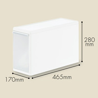 Like-it（ライクイット） 【幅170mm】吉川国工業所 ユニコム 収納ケース 170引き出しL 白 UC-04 1個