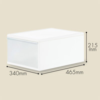 Like-it（ライクイット） ユニコム 収納ケース 340引き出しM 白 MOS-03