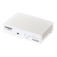 スイッチングハブ 5ポート ギガ LANハブ 磁石付 金属筐体 電源内蔵 ループ検知 EHC-G05MN2-HJW エレコム 1個