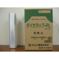 ダイカラップ　16μm　500mm×300m巻　透明　DIWーPL500　1箱（6本入）　大化工業