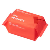 フローリングワイパー用ドライシート　レギュラーサイズ　1セット(50枚入×6個) アスクル オリジナル