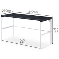 リヒトラブ(LIHIT LAB.) 机上台 幅590mm トールタイプ 黒（ブラック） A7336-24 3台