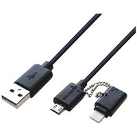 【アウトレット】カシムラ　USB充電＆同期ケーブル　70cm　2.4A　KL-19