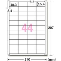 エーワン（A-one）ラベルシール 強粘着 表示・宛名ラベル プリンタ兼用 封筒 シール ステッカ― A4 44面 18シート 78244×3袋