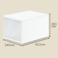 Like-it（ライクイット） 【幅340mm】吉川国工業所 ユニコム 収納ケース 340引き出しL 白 MOS-06 1セット（3個：1個×3）