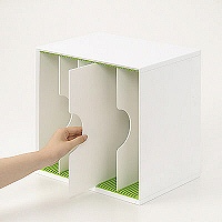 アール・エフ・ヤマカワ　マルチモジュールファイルスタンド　スクエア　RFLC-SQGN　1セット（3個：1個×3） オリジナル