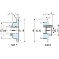 椿本チエイン RS80 ロックスプロケット Sタイプ RS80ー1B14TQーS4824B 1個（直送品）
