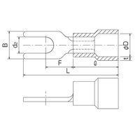 冨士端子工業 絶縁被覆付先開型圧着端子(BT型) BT1.25ーYAS3 (クロ) 100個入 1セット(1000個:100個×10袋)（直送品）