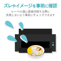 エレコム DVDラベル テスト用紙 ダイレクト印刷専用 10枚入 EDT-DVDTEST 1個