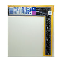 シンワ測定 フラットスコヤ 黒色 30×20cm 白目盛 62359 1本