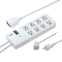 延長コード 電源タップ 2.5m 3P（ピン） 8個口 スイッチ ホワイト TAP-SP307 サンワサプライ 1個