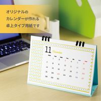 エレコム カレンダーキット マット紙 卓上タイプ EDT-CALA5WN