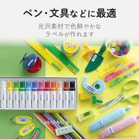 エレコム なまえラベル インクジェット フォト光沢 文具用アソートパック はがきサイズ 6種類（各1シート入） EDT-KNMASOBN 1個