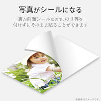 エレコム 貼れる写真用紙 インクジェット 超光沢 強粘着タイプ L判 10枚入 EDT-NLL10 1個