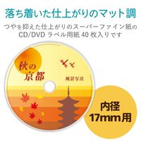 エレコム メディアラベル スーパーハイグレード 強粘着 DVD 17mm EDT-SDVD2S 1個