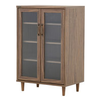 佐藤産業 Cerise POWRY（ポーリー） キャビネット ブラウン 幅600×奥行398×高さ902mm PW90-60G_BR 1台（直送品）